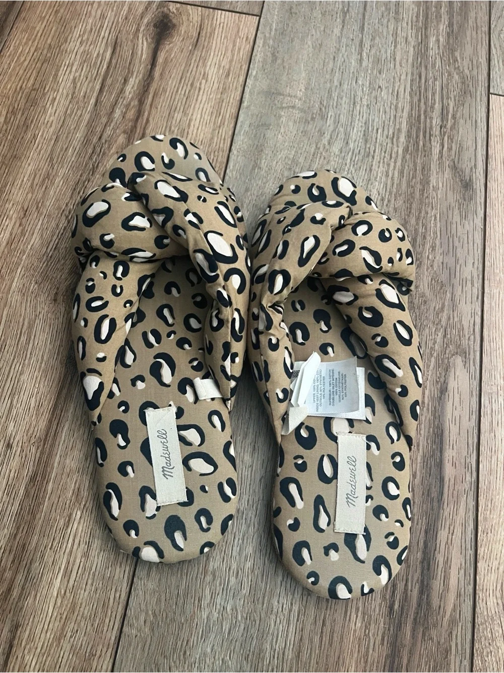 Madewell Crisscross Scuff Slipper in Animal Print Size 7 - Picture 4 of 6